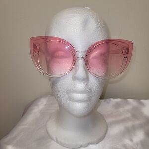 Pink Oversized Cat-Eye Sunglasses